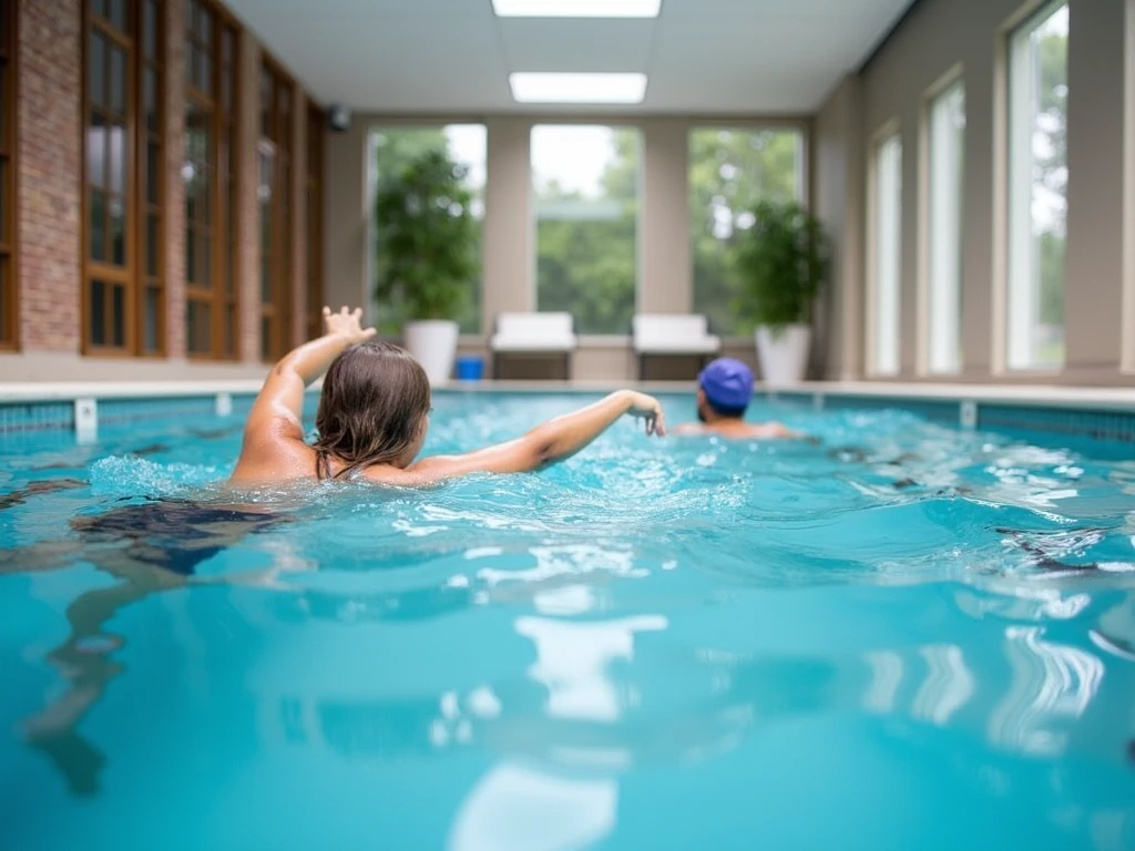 Abstrakt poolgrafik i rosa nuancer