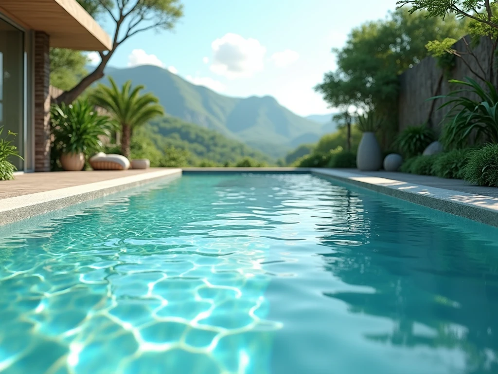 Grafisk bassin med baner